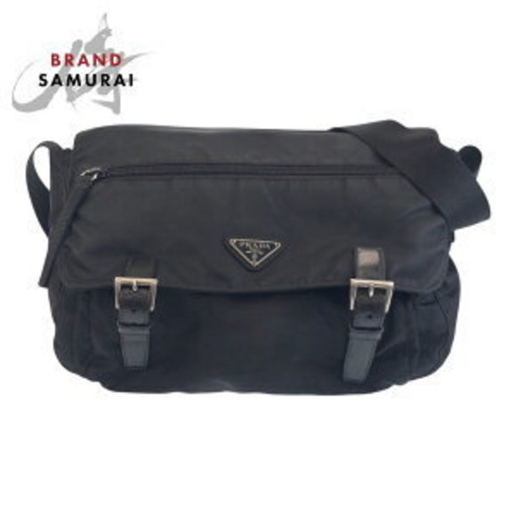 Prada triangular nylon black Tessuto Crossbody - Picture 1 of 9